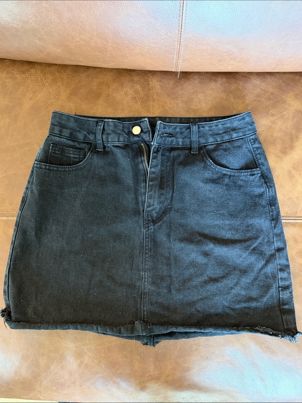 Classic Black Women's Denim Skirt